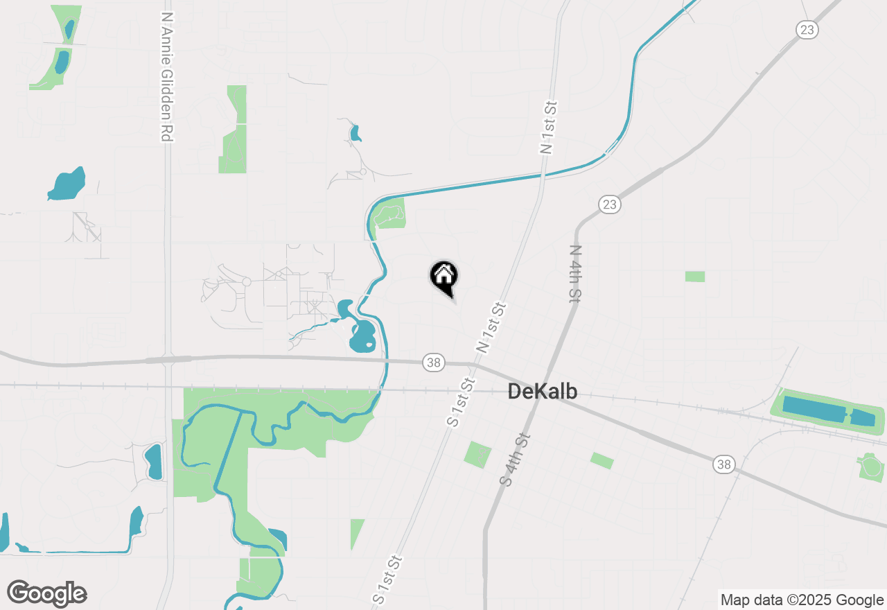 Map of 322 College Avenue, Dekalb, IL 60115