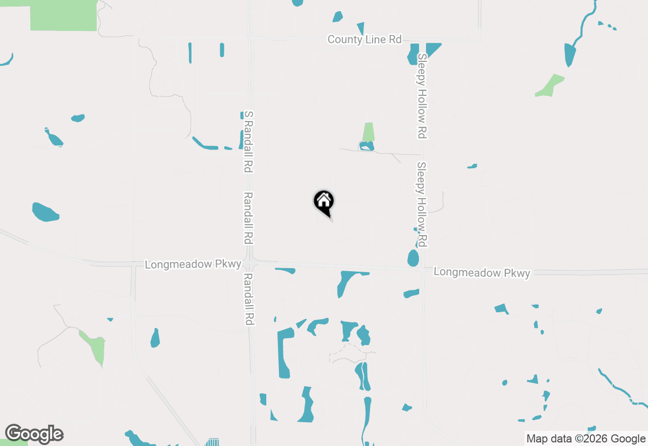 Map of 1250 Glenmont Street, Algonquin, IL 60102