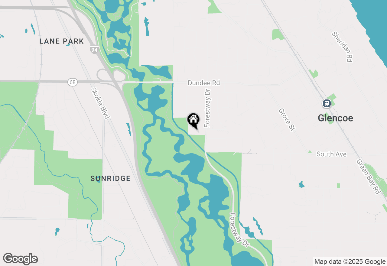 Map of 780 Clover Lane, Glencoe, IL 60022