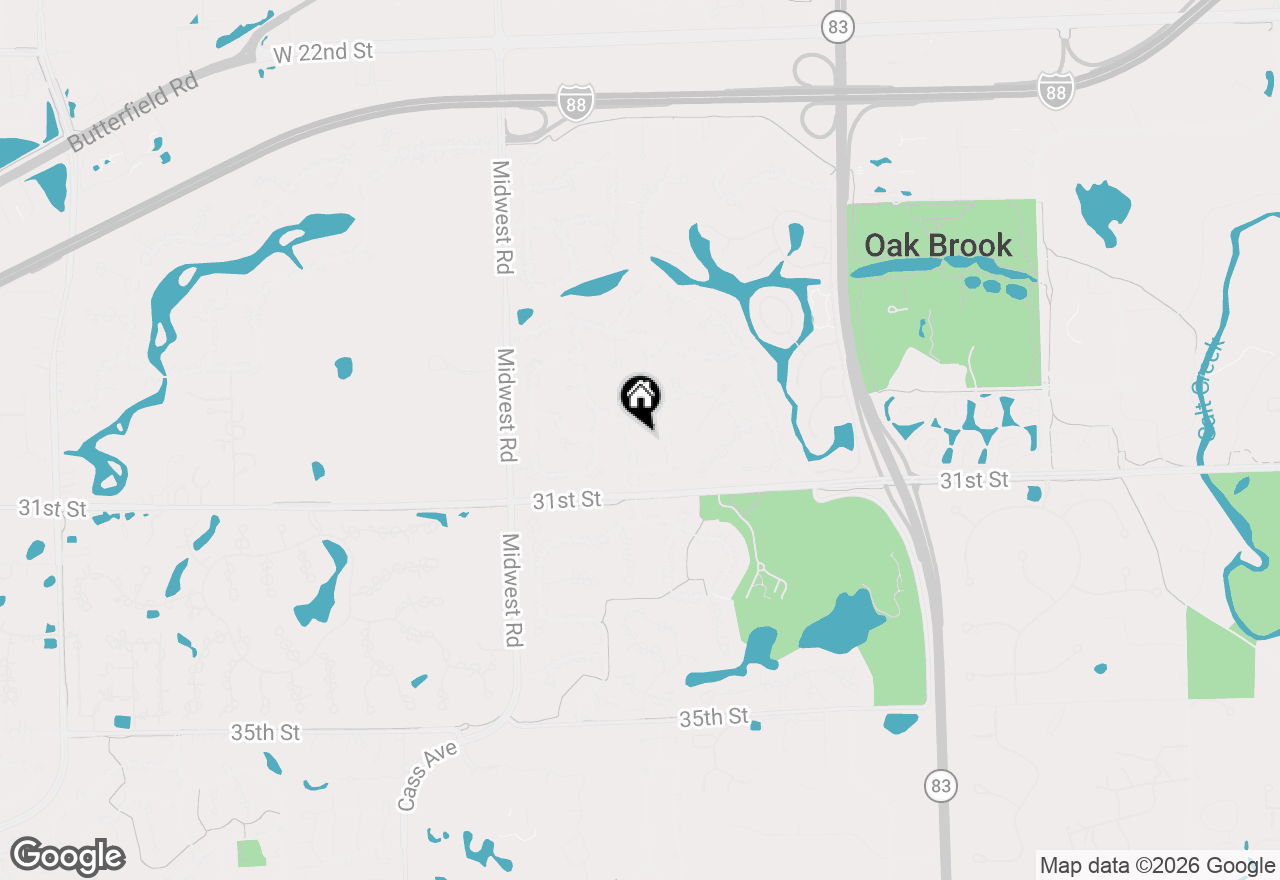 Map of 8 Concord Drive, Oak Brook, IL 60523