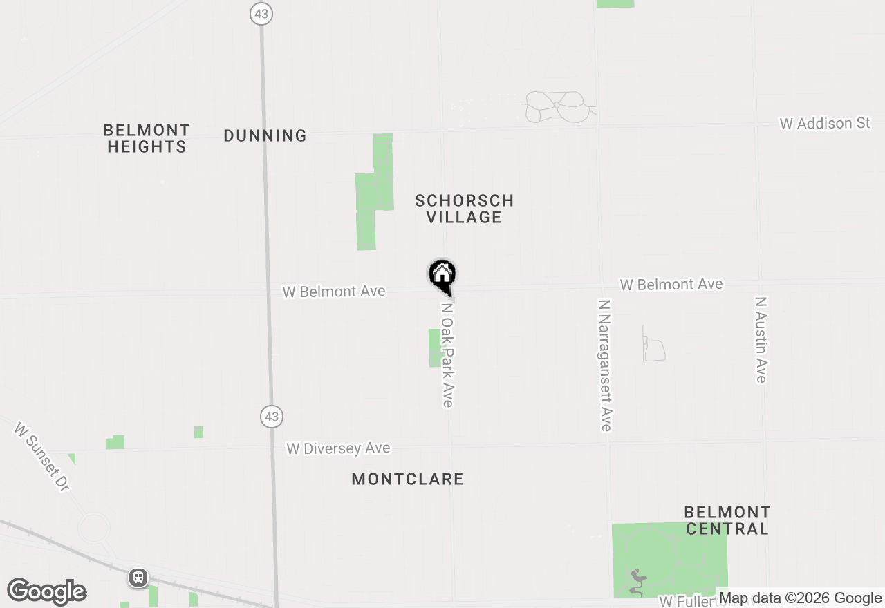 Map of 3136 N Oak Park Avenue, Chicago, IL 60634