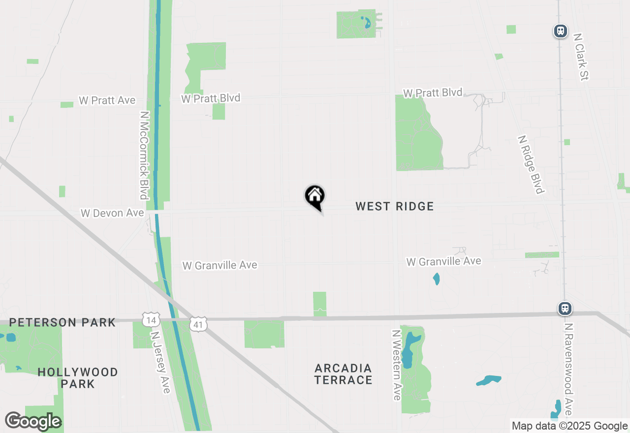 Map of 6345 N Washtenaw Avenue #GW, Chicago, IL 60659