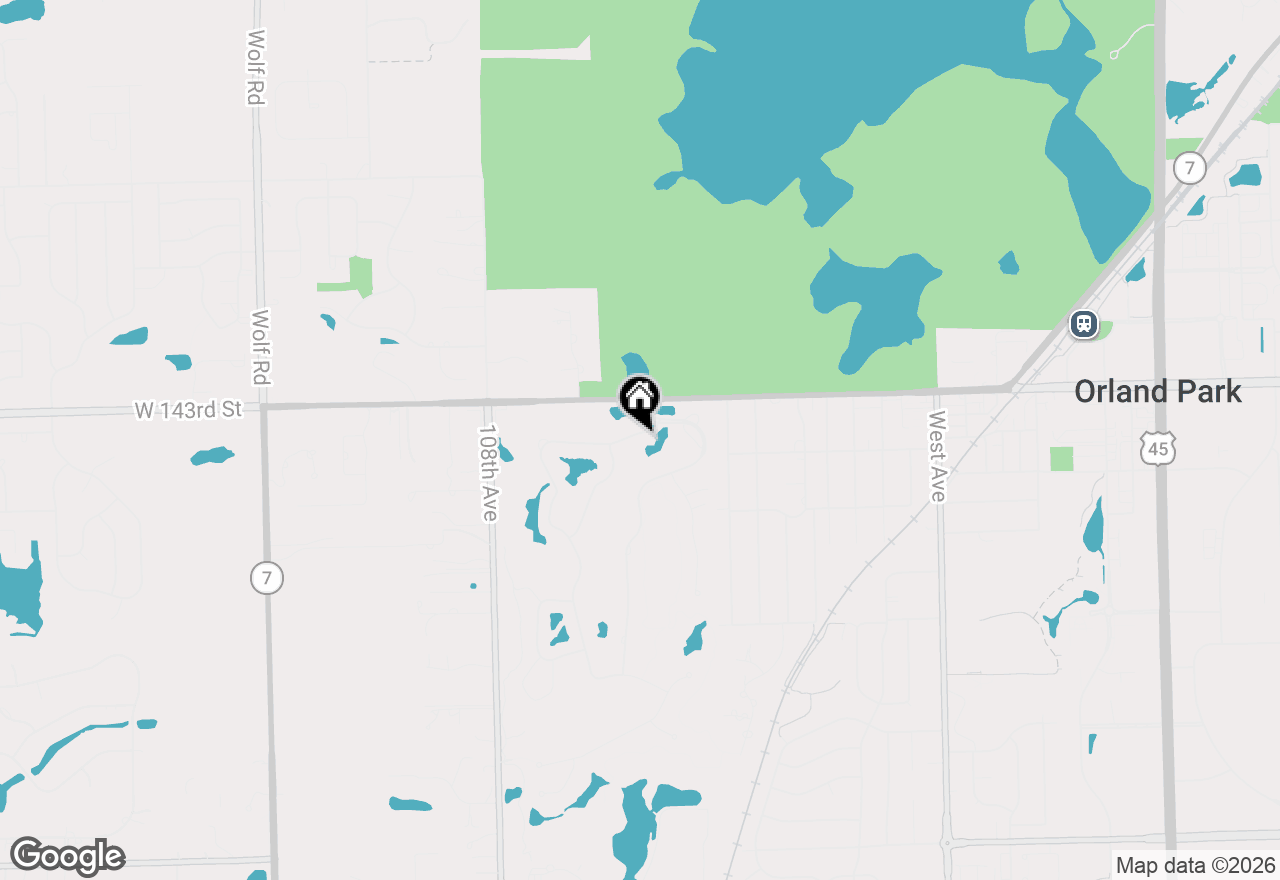 Map of 10513 Golf Road, Orland Park, IL 60462