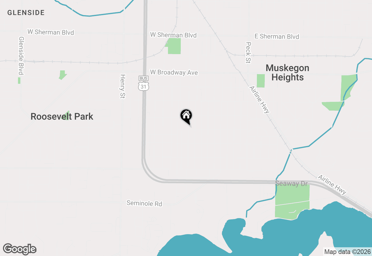 Map of 356 Amsterdam Avenue, Muskegon Heights, MI 49444