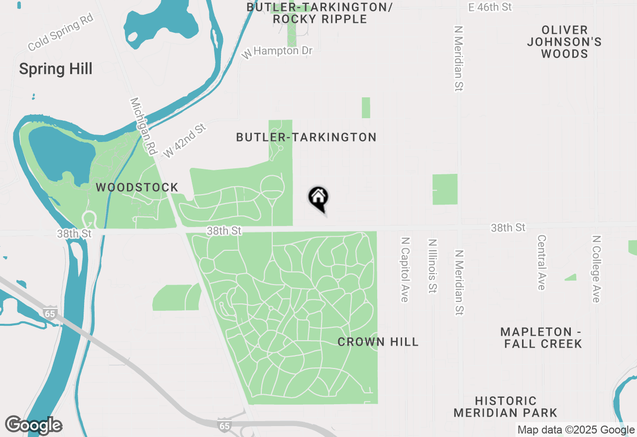 Map of 3805 Byram Avenue, Indianapolis, IN 46208