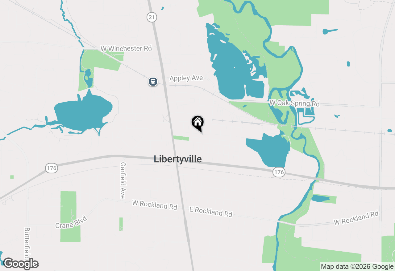 Map of 216 Broadway Street, Libertyville, IL 60048