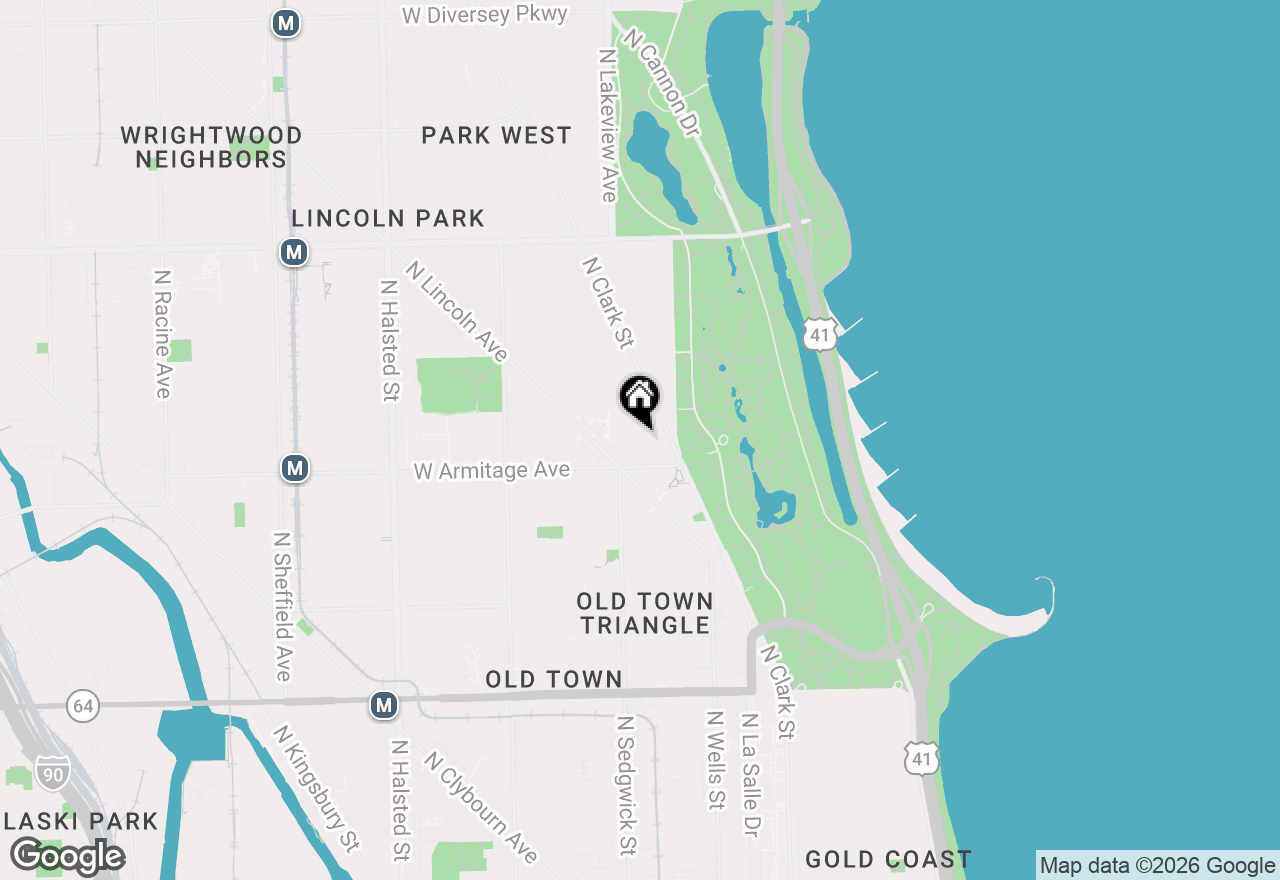 Map of 2026 N Orleans Street #1N, Chicago, IL 60614