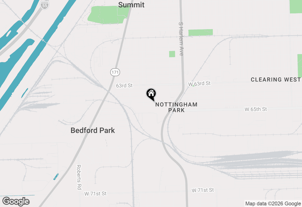 Map of 7420 W 64th Place, Summit, IL 60501
