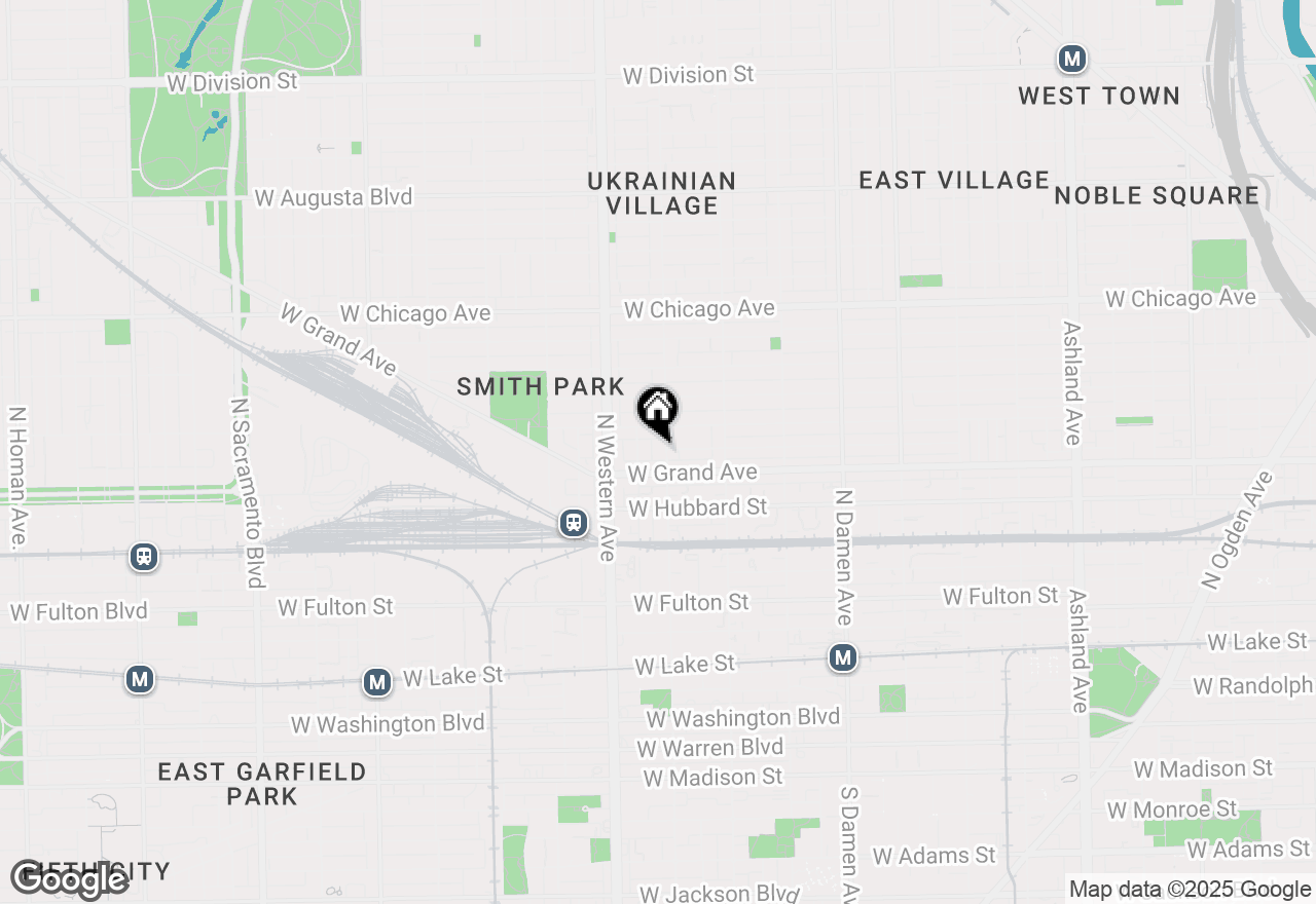 Map of 518 N Oakley Boulevard, Chicago, IL 60612