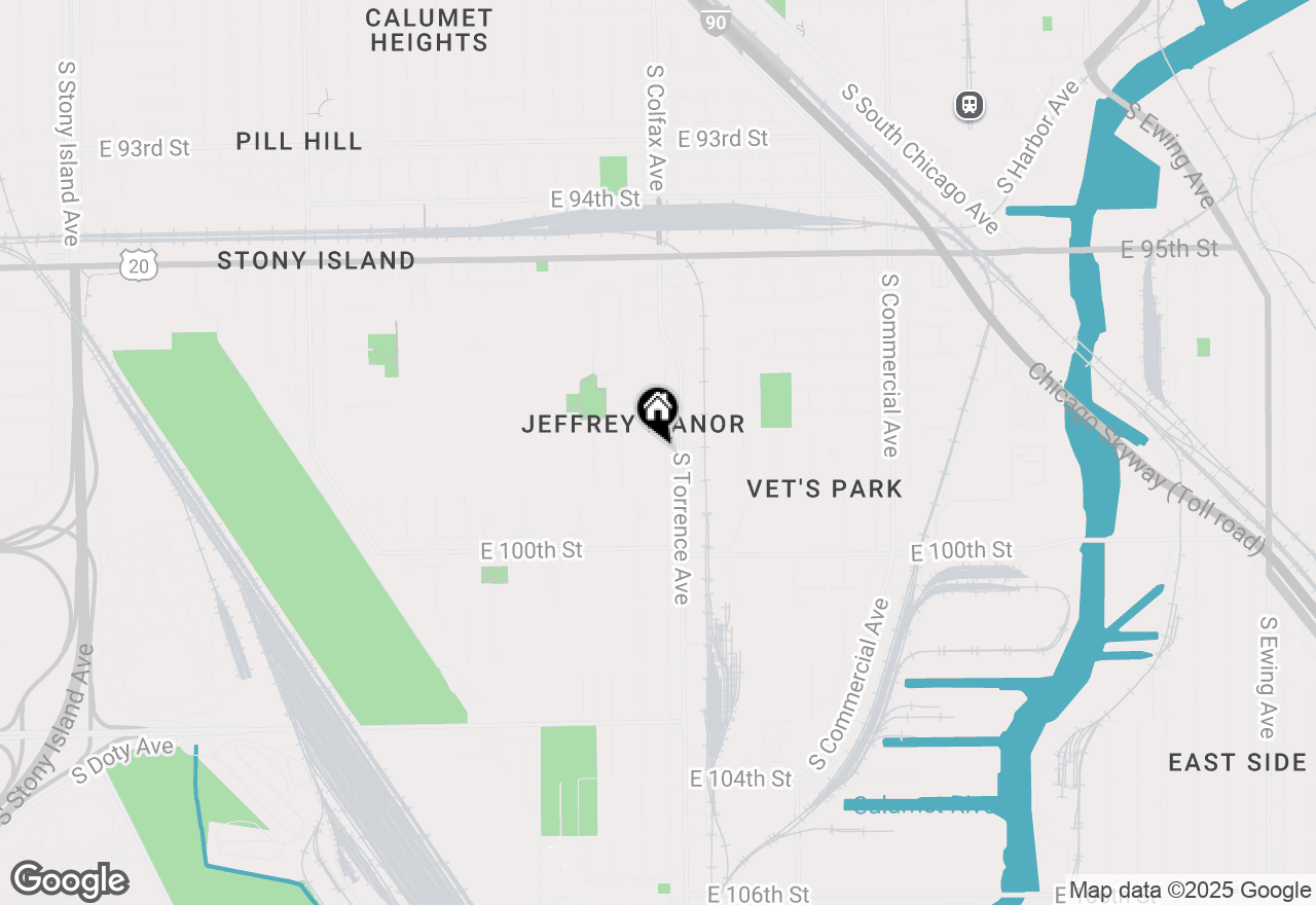 Map of 9821 S Hoxie Avenue, Chicago, IL 60617