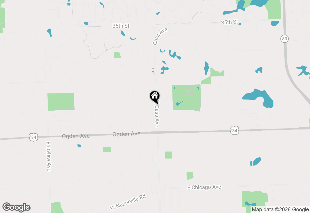 Map of 4018 N Cass Avenue, Westmont, IL 60559