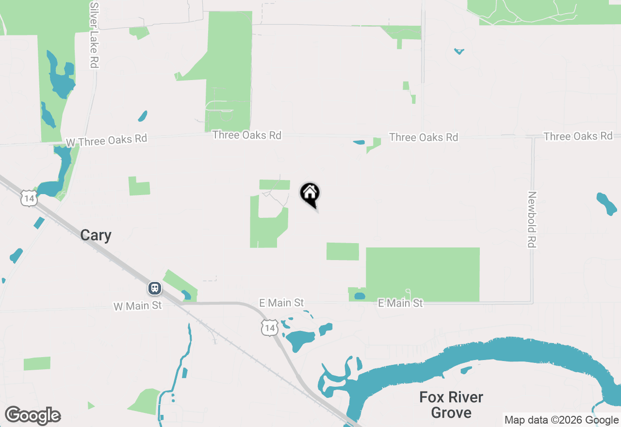 Map of 317 Wooded Knoll Drive, Cary, IL 60013