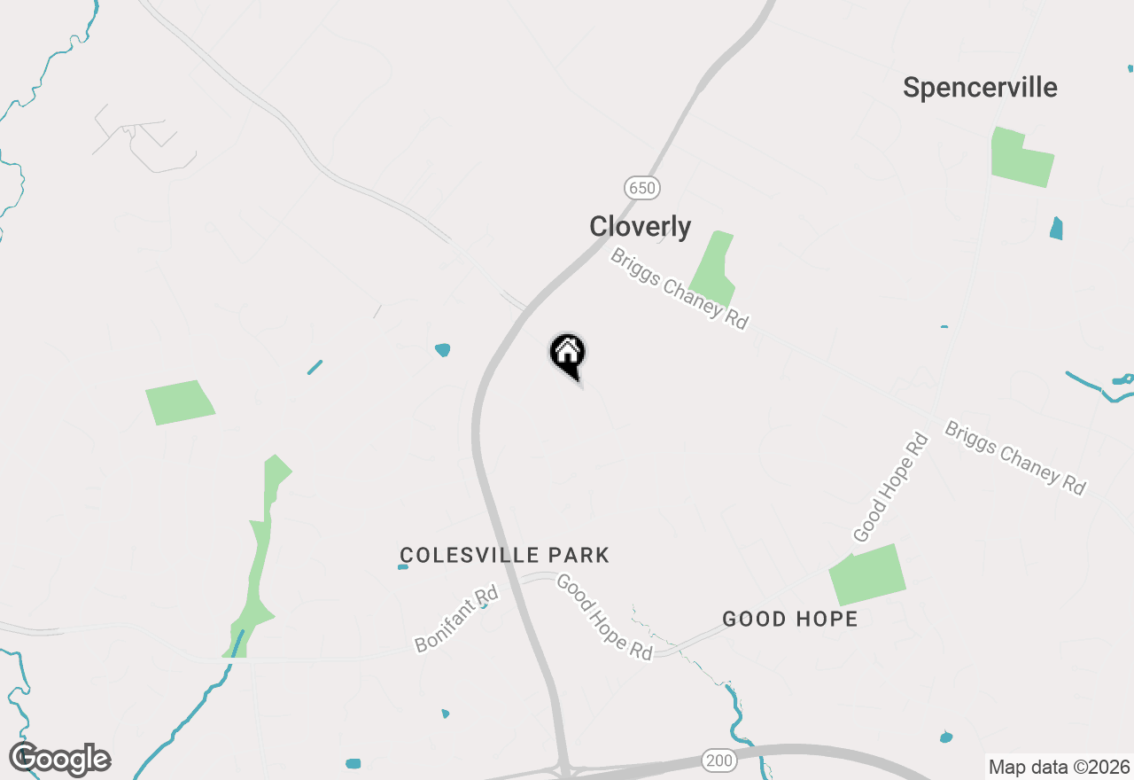 Map of 15101 Snowden Drive, Silver Spring, MD 20905