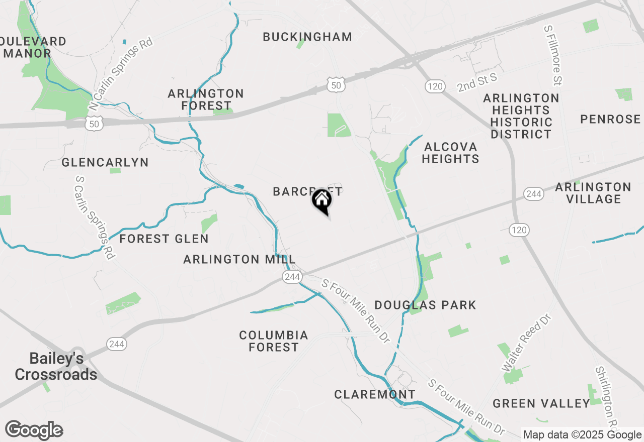 Map of 4613 8th Road S, Arlington, VA 22204
