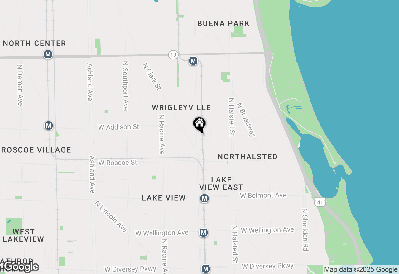 Map of 3519 N Sheffield Avenue #2N, Chicago, IL 60657