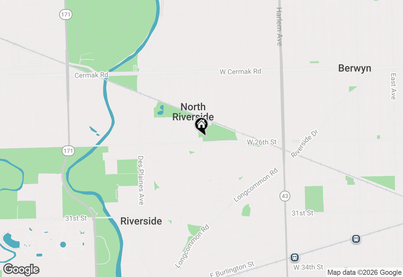 Map of 7610 W 26th Street #6, North Riverside, IL 60546