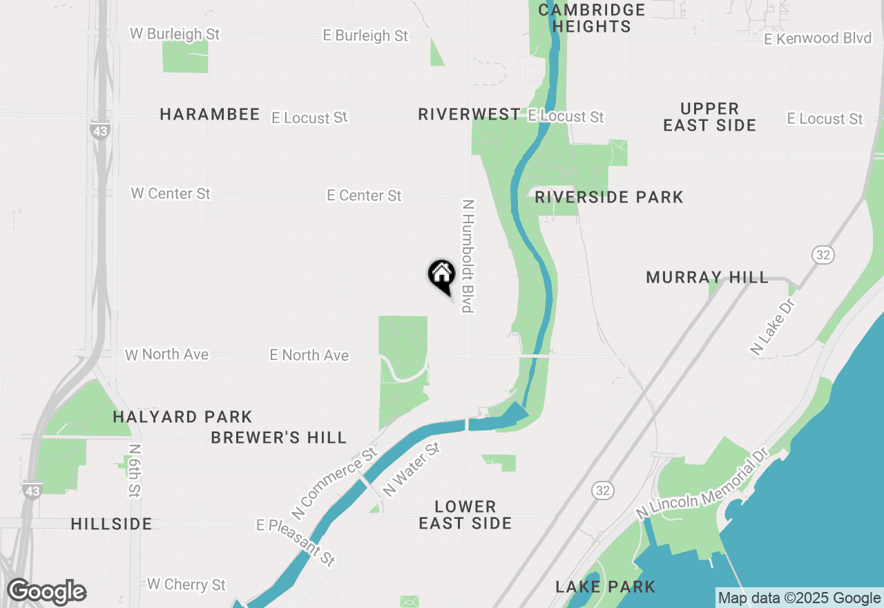 Map of 2421 N Weil St #2ND FLOOR, Milwaukee, WI 53212