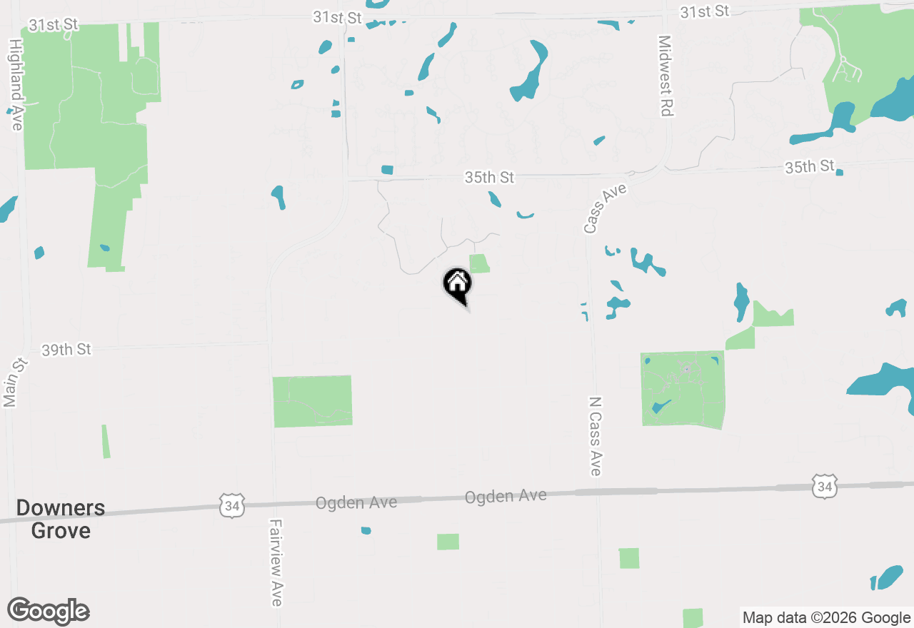 Map of 3811 N Park Street, Westmont, IL 60559