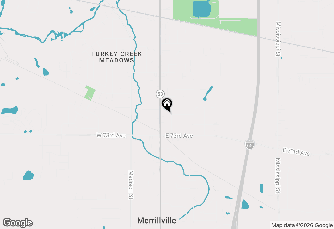 Map of 67 E 71st Avenue, Merrillville, IN 46410