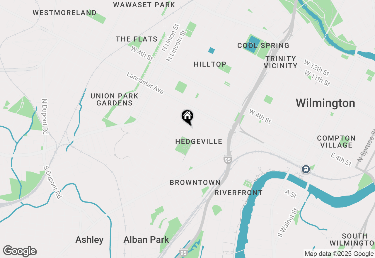 Map of 318 N Broom Street, Wilmington, DE 19805