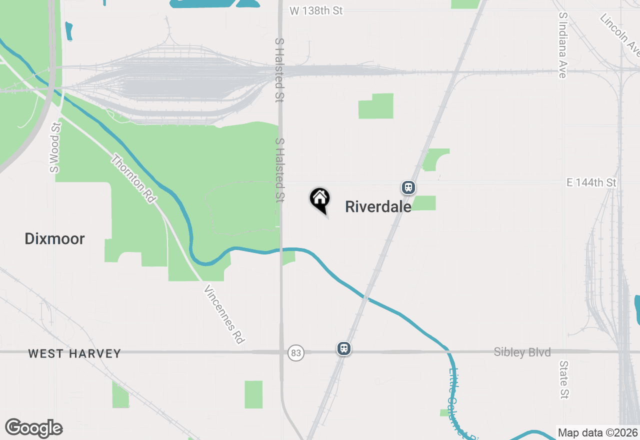 Map of 14510 S Lowe Avenue, Riverdale, IL 60827