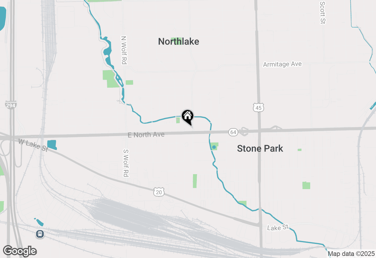 Map of 232 E North Avenue, Northlake, IL 60164