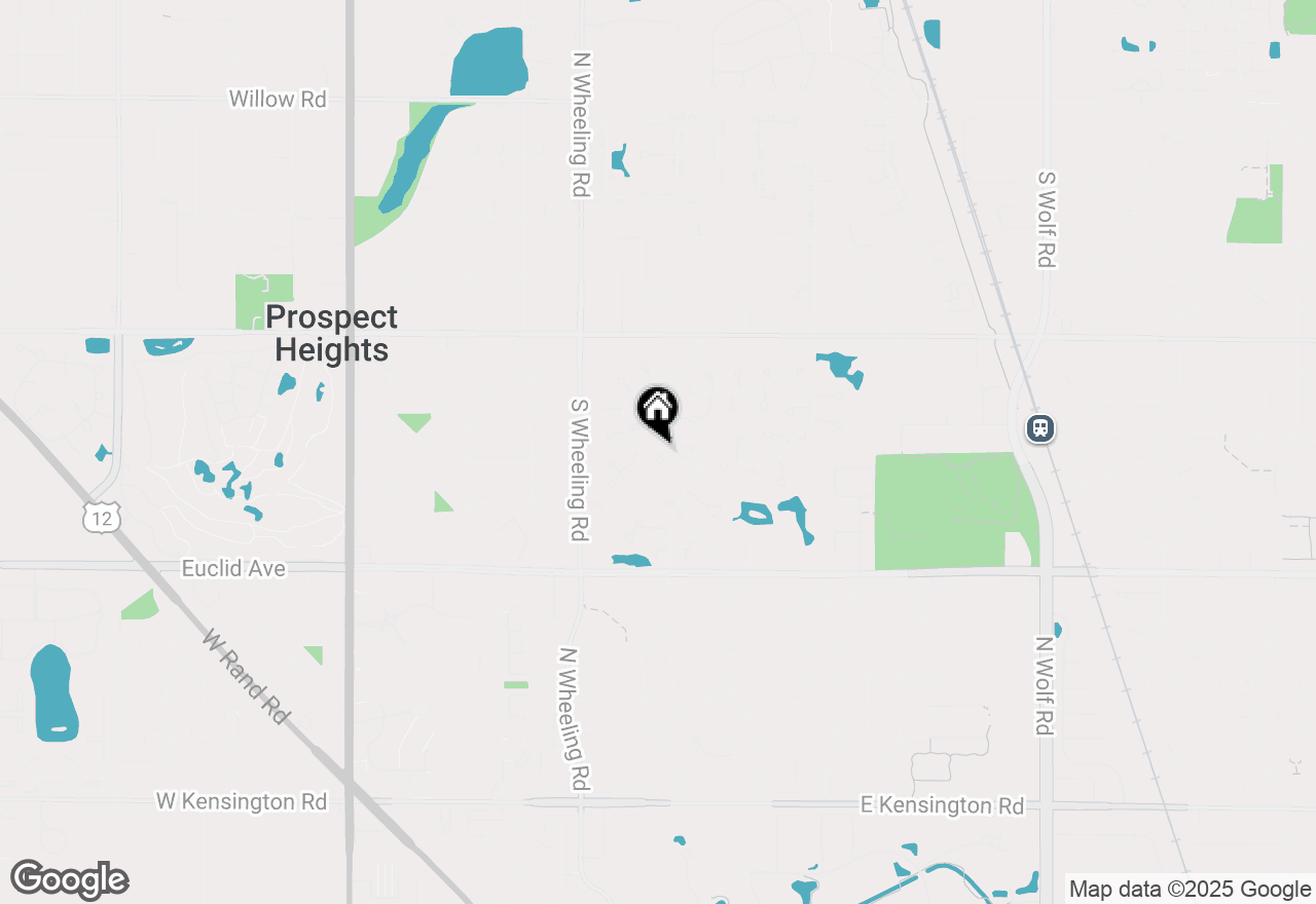 Map of 214 Rob Roy Lane, Prospect Heights, IL 60070