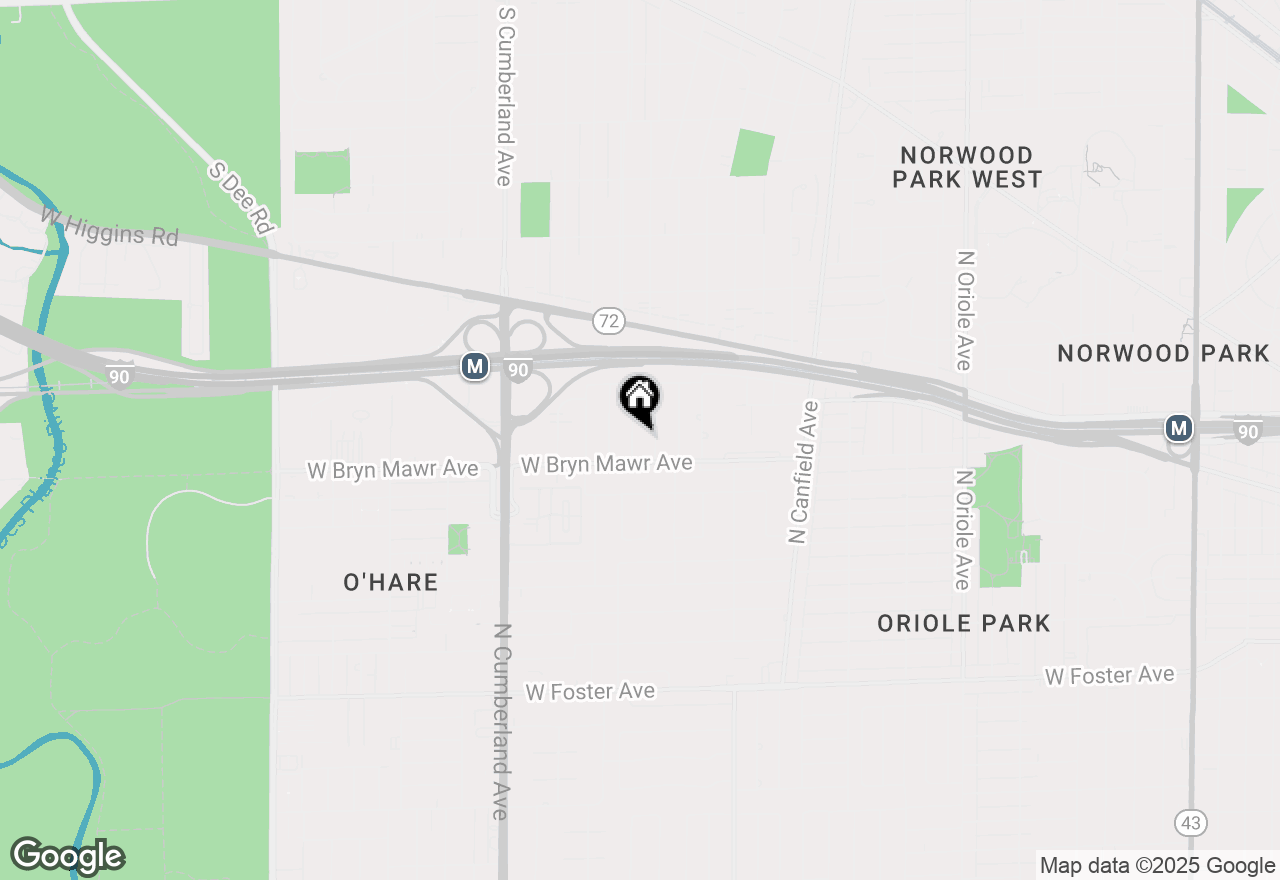 Map of 5623 N Manor Lane, Norwood Park, IL 60631