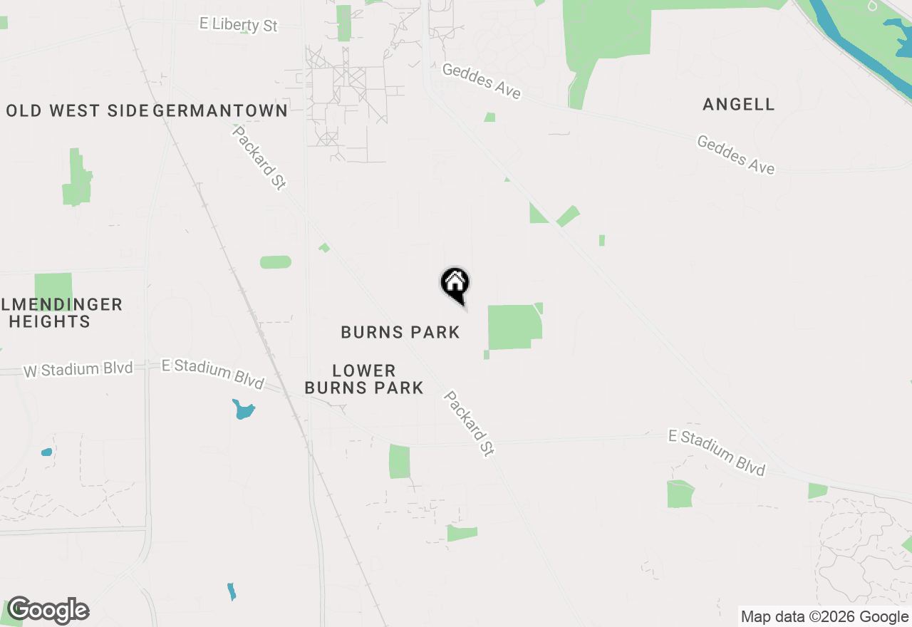 Map of 1208 Olivia Avenue, Ann Arbor, MI 48104
