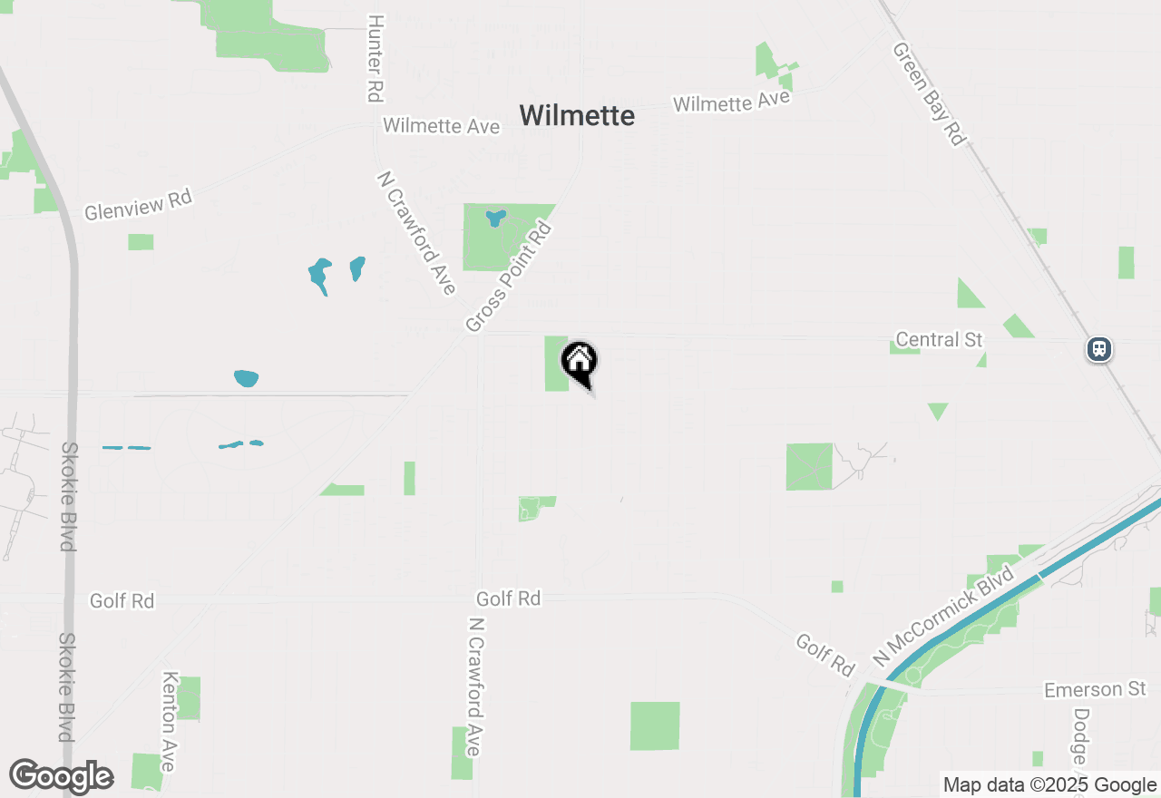 Map of 3146 Harrison Street, Evanston, IL 60201