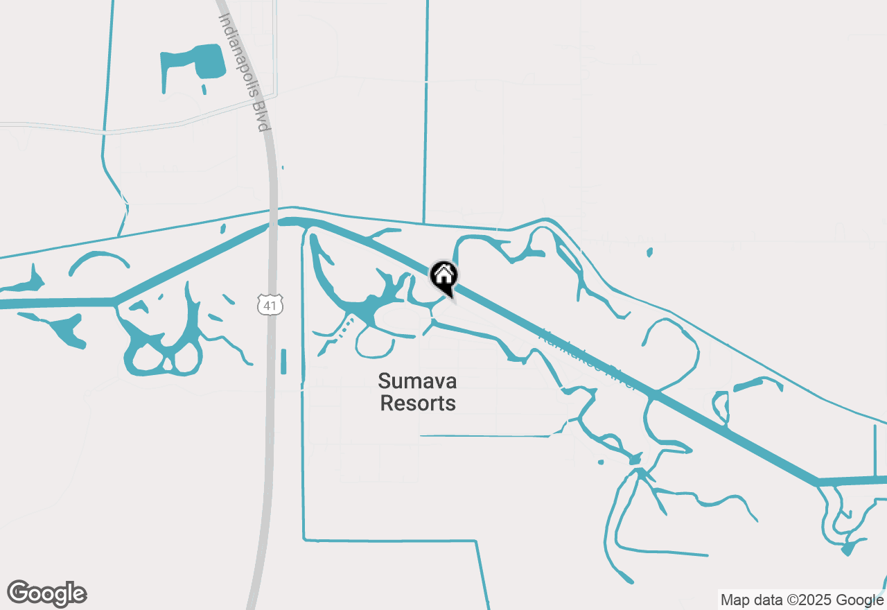 Map of 2404 W Blue Island Drive, Sumava Resorts, IN 