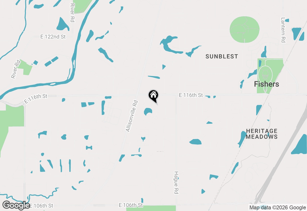 Map of 526 Conner Creek Drive, Fishers, IN 46038