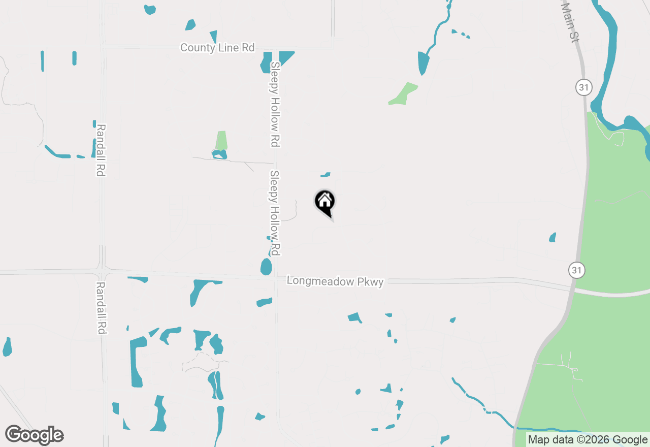 Map of 1540 Westbourne Parkway, Algonquin, IL 60102