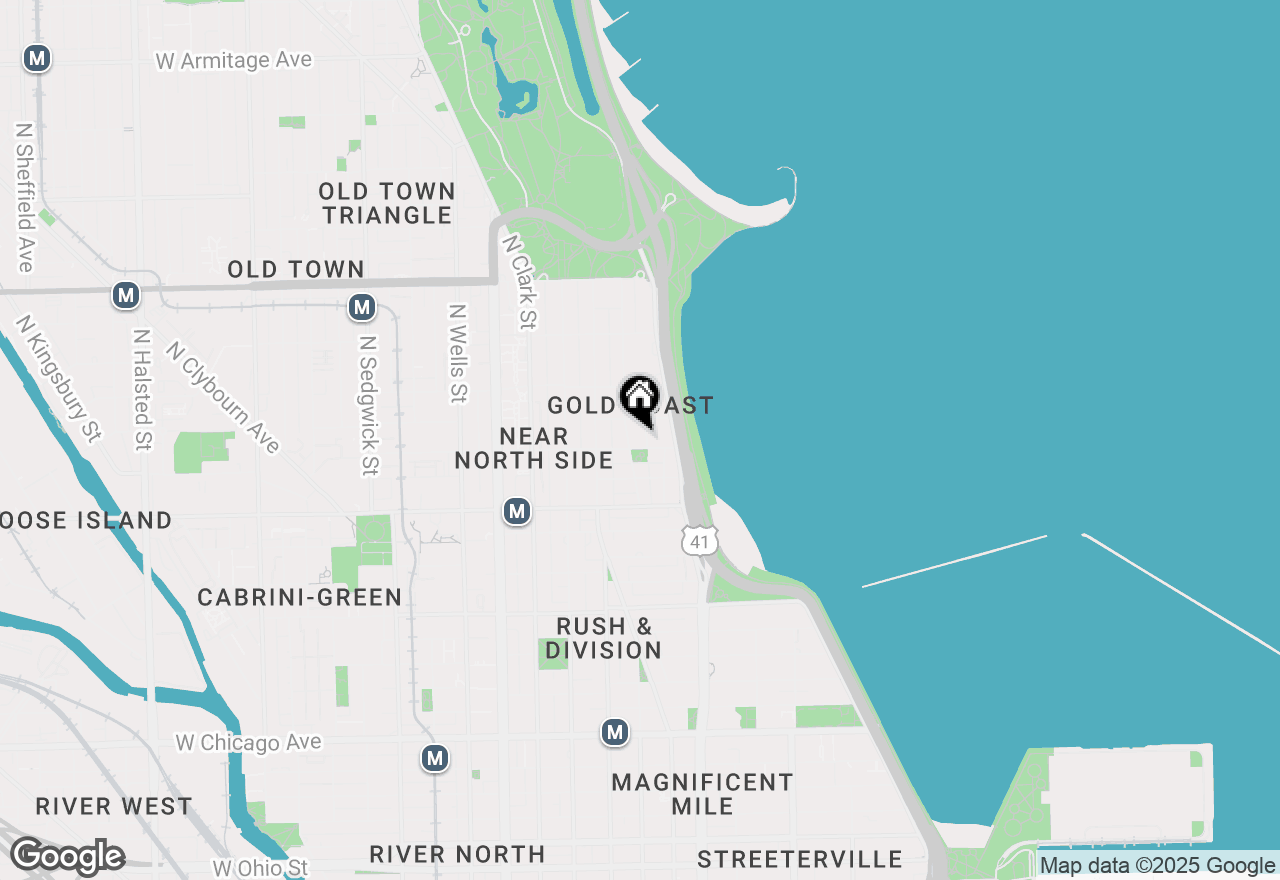 Map of 1306 N Ritchie Court, Chicago, IL 60610