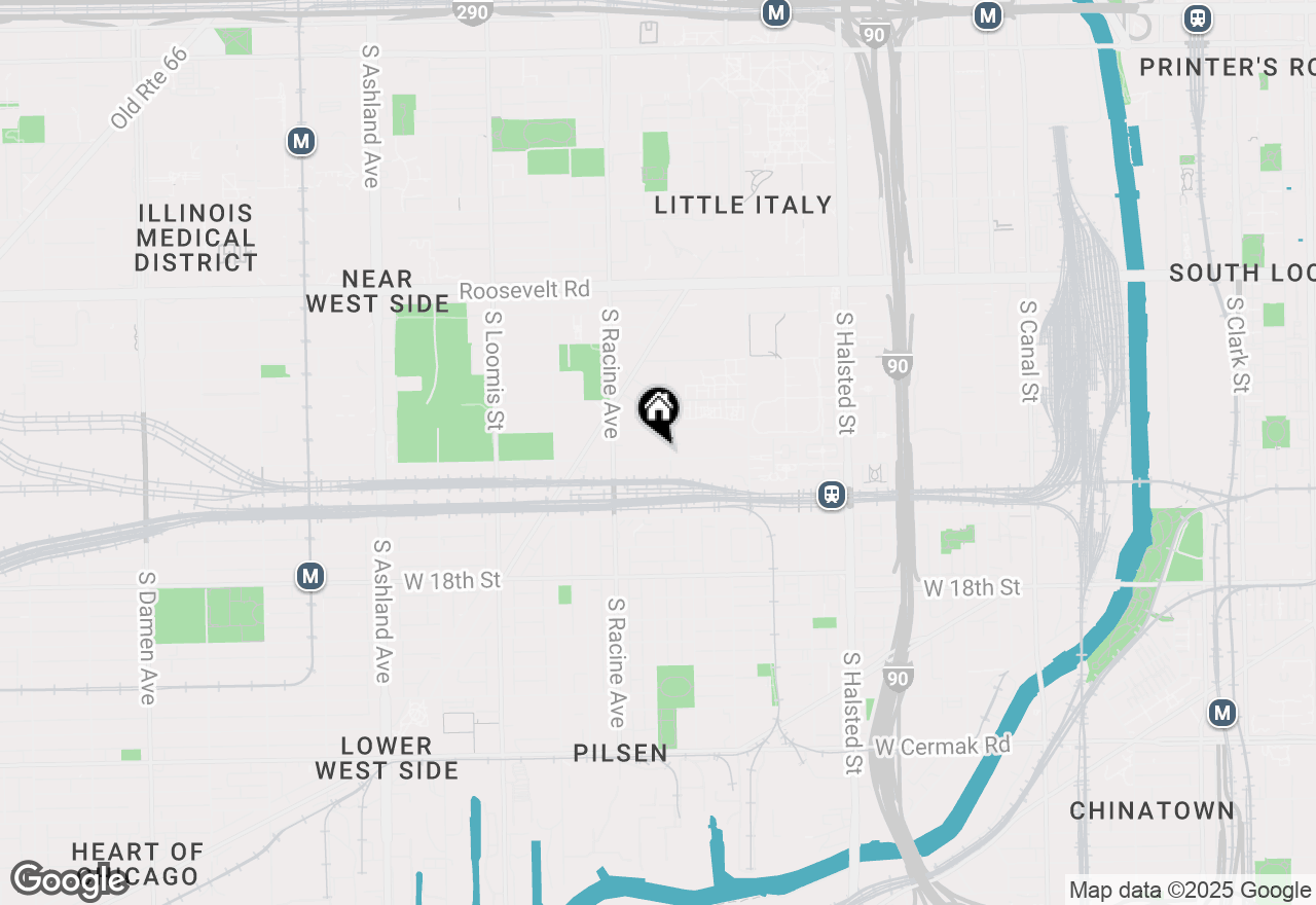 Map of 1110 W 15th Street #124, Chicago, IL 60608