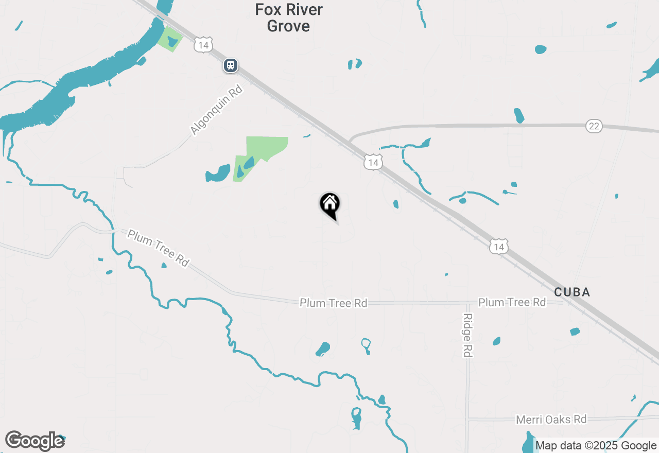 Map of 14 W Surrey Lane, Barrington Hills, IL 60010