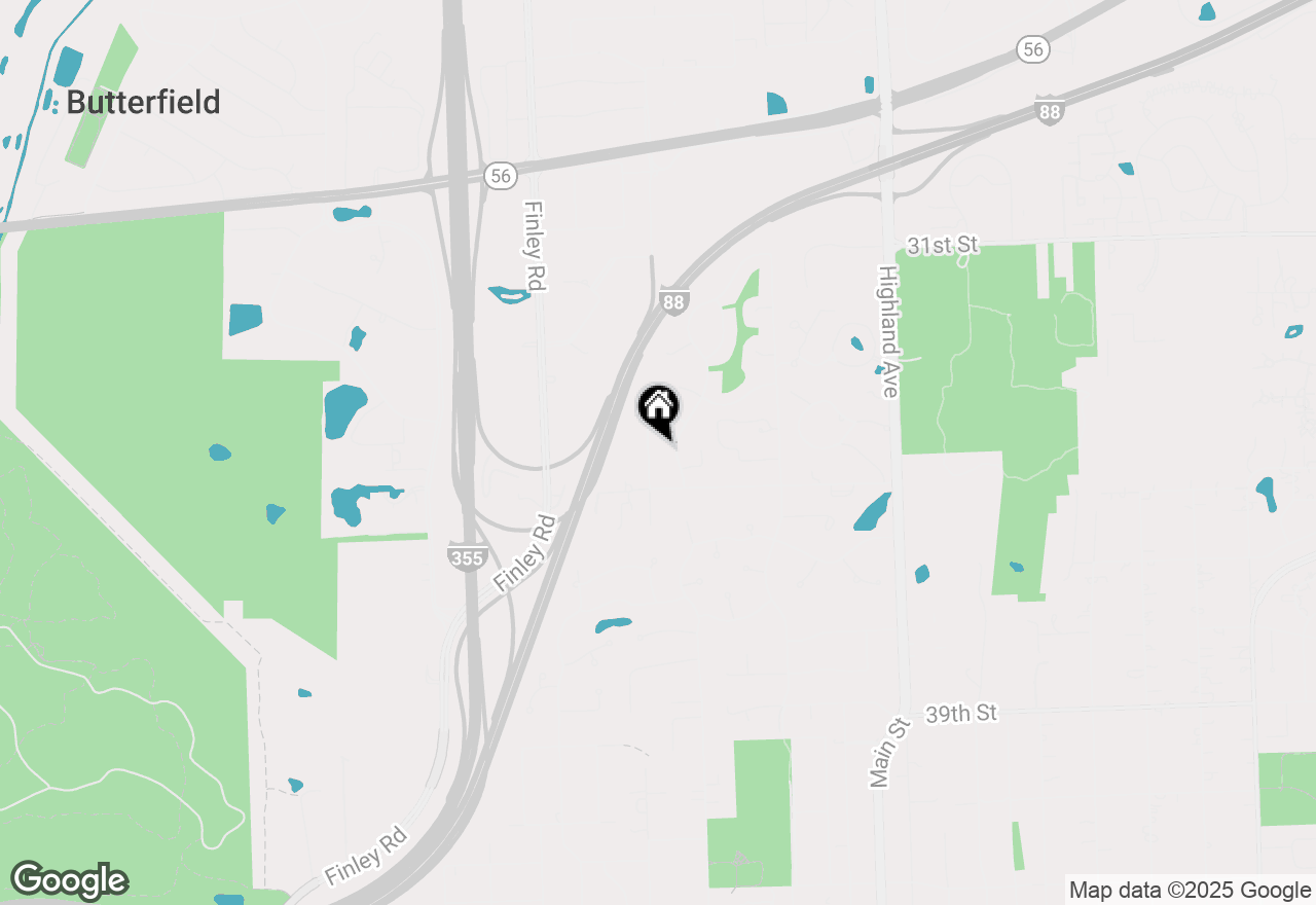 Map of 3411 Pomeroy Road, Downers Grove, IL 60515