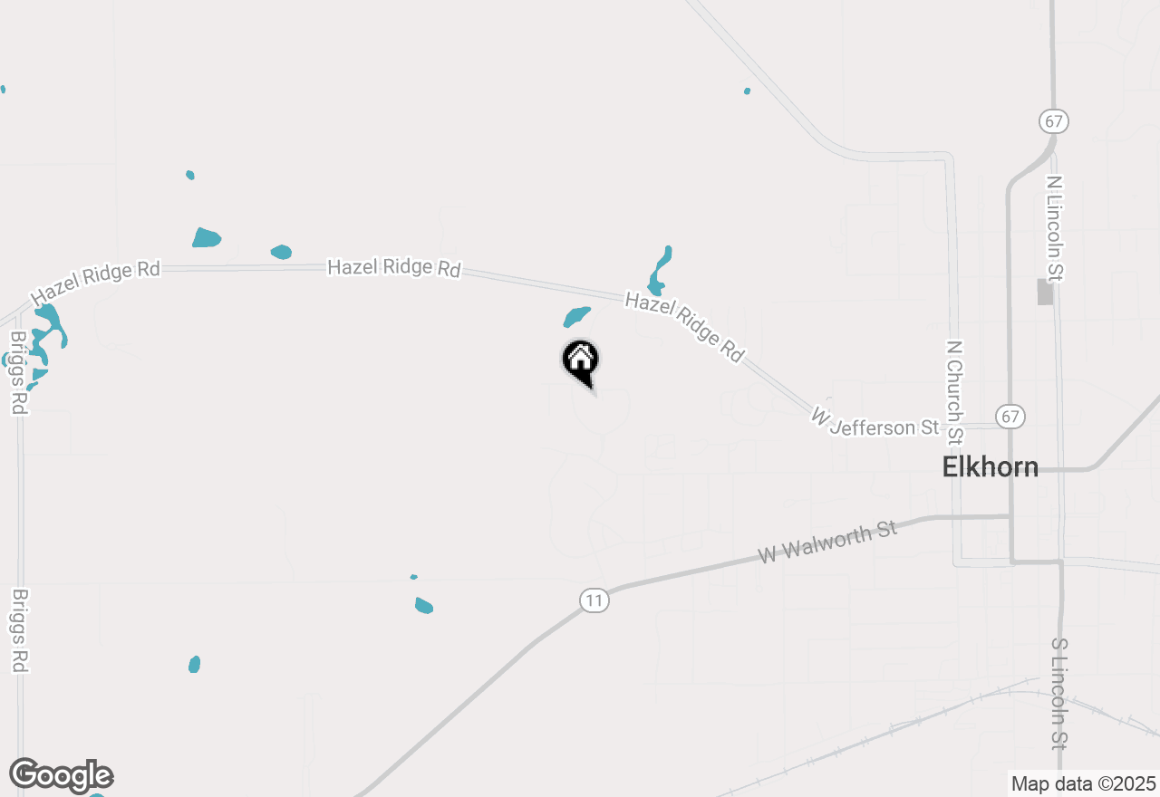 Map of 167 N Wild Flower Ln, Elkhorn, WI 53121