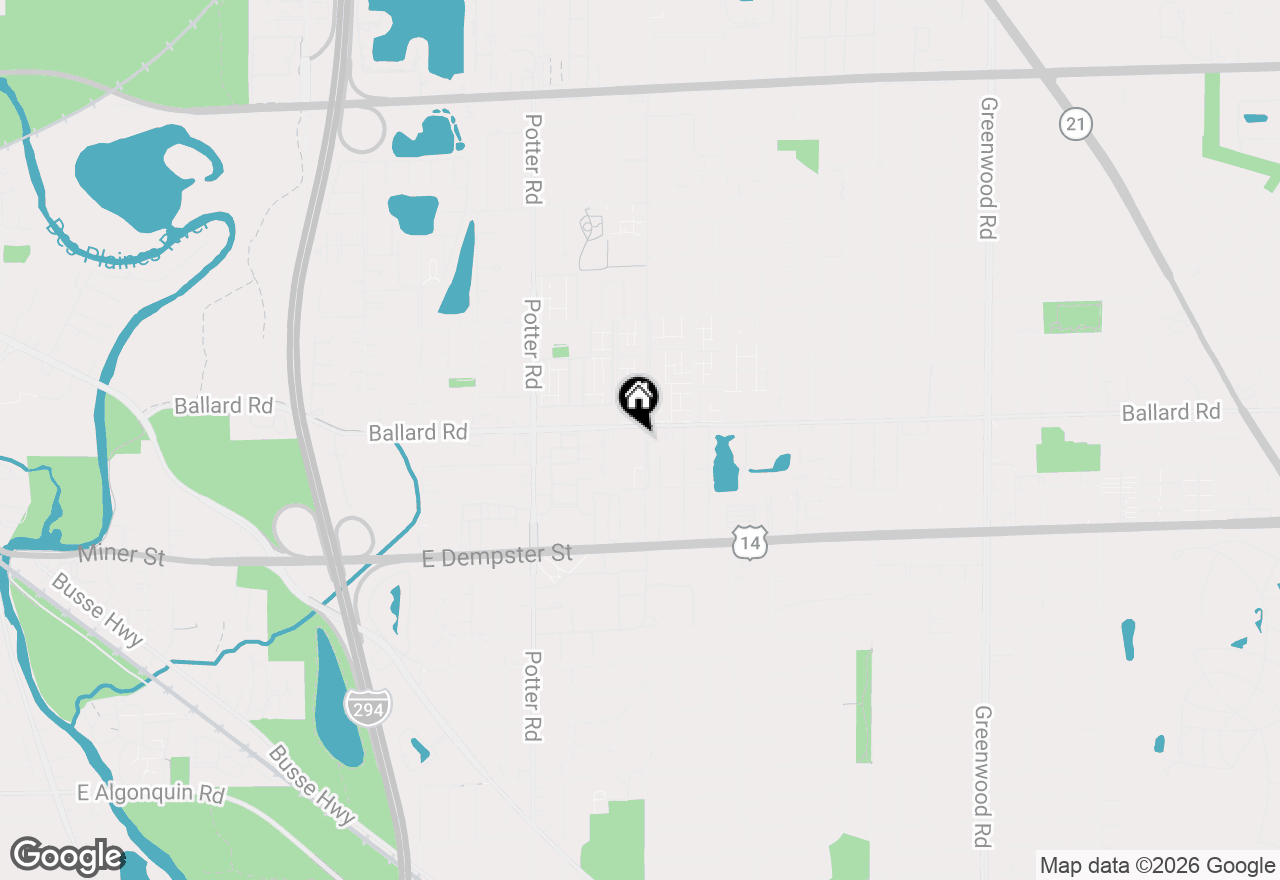 Map of 8998 Kennedy Drive #1G, Des Plaines, IL 60016