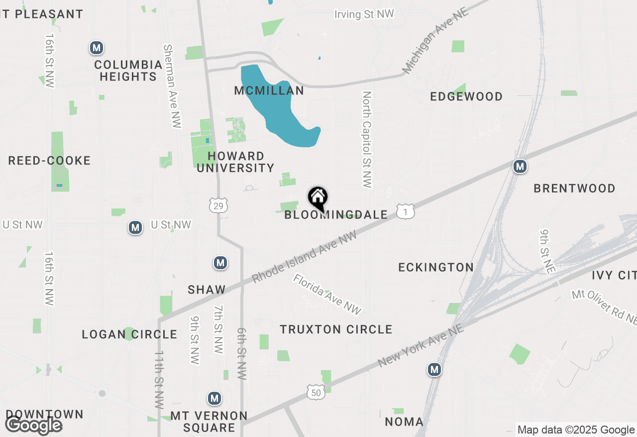 Map of 2015 Flagler Place Nw #2, Washington, DC 20001