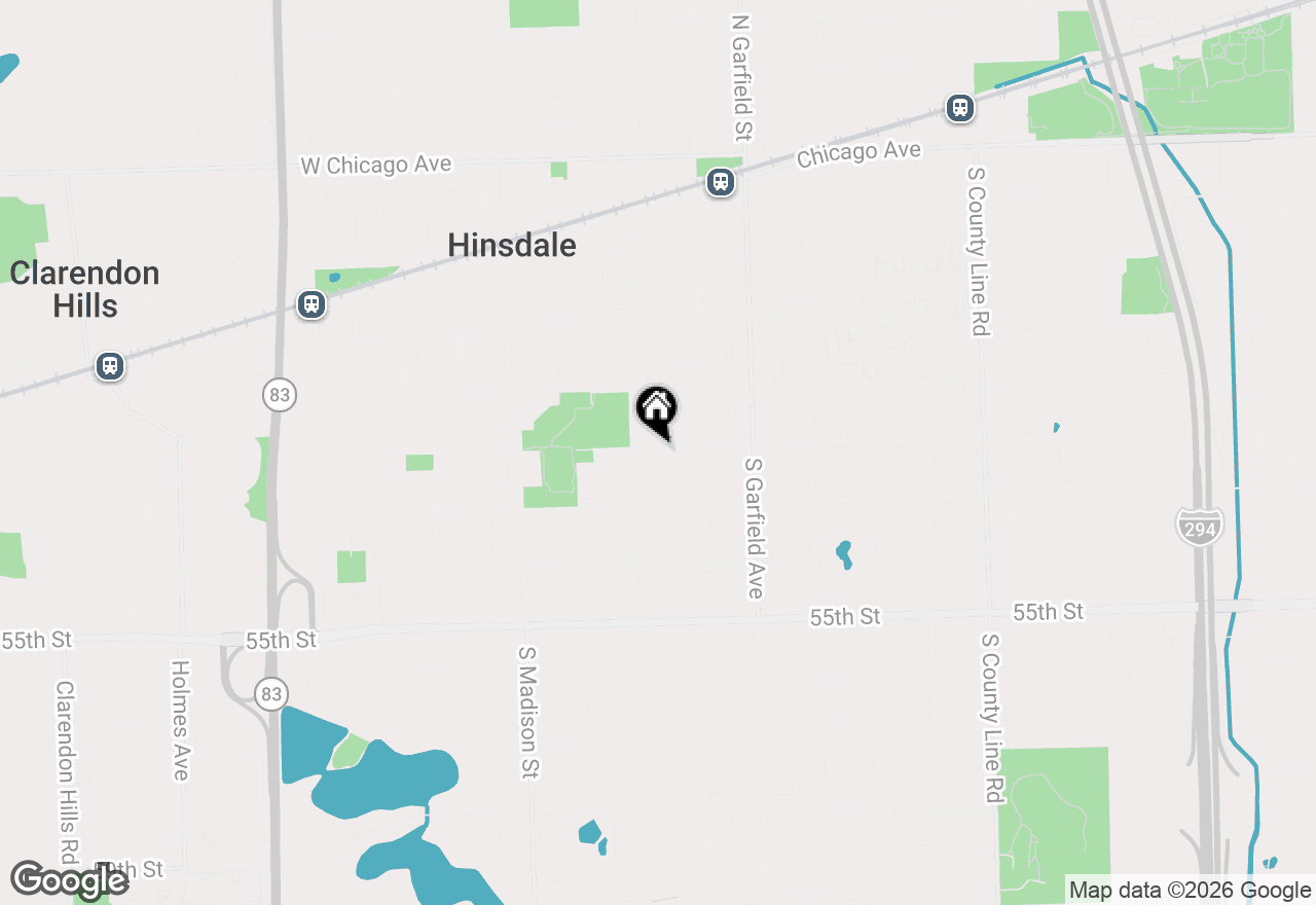 Map of 704 S Lincoln Street, Hinsdale, IL 60521