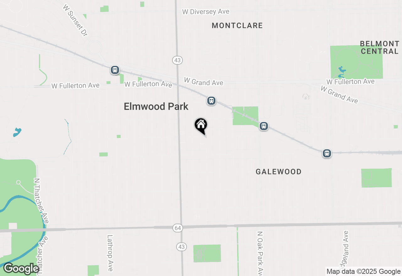 Map of 2054 N Nordica Avenue, Chicago, IL 60707