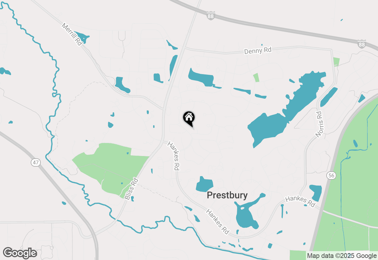 Map of 707 Merrill New Road, Sugar Grove, IL 60554