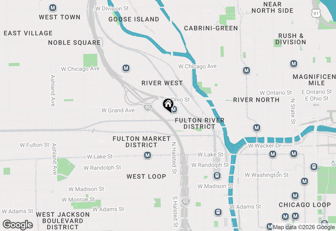Map of 449 N Green Street #3S, Chicago, IL 60642