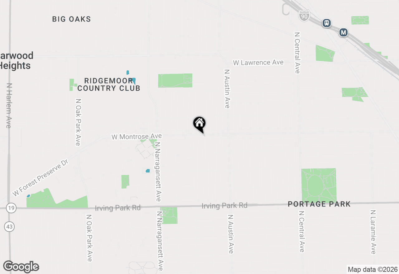 Map of 6139 W Montrose Avenue, Chicago, IL 60634