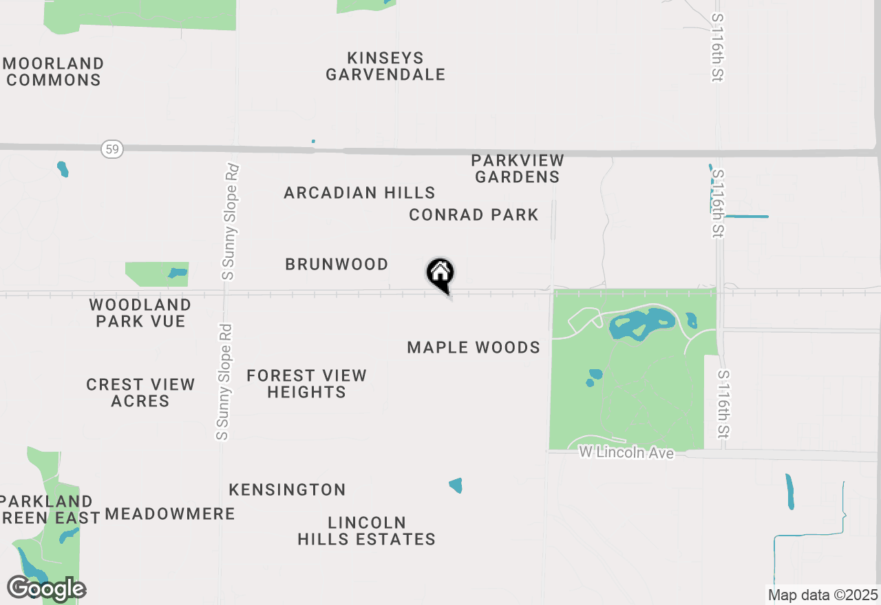 Map of 12916 W Honey Ln, New Berlin, WI 53151