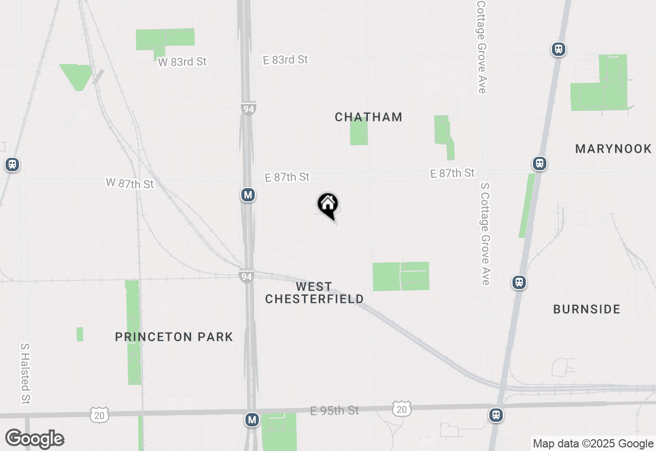 Map of 8844 S Prairie Avenue, Chicago, IL 60619