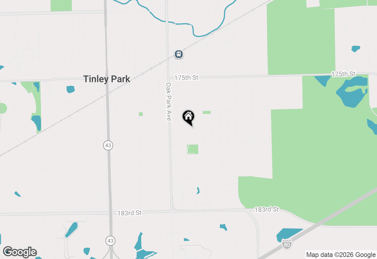Map of 17801 67th Avenue, Tinley Park, IL 60477