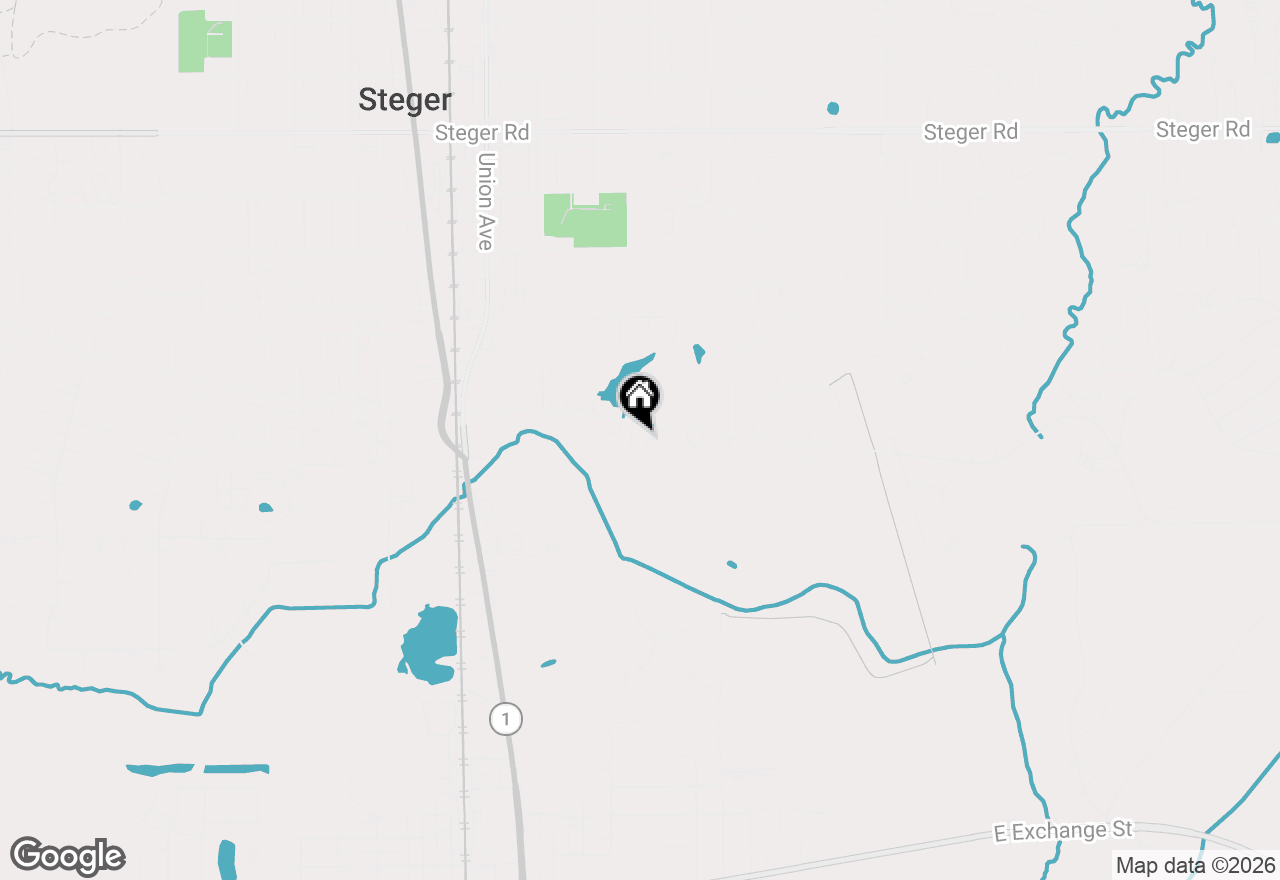 Map of 3688 Warwick Drive, Crete, IL 60417