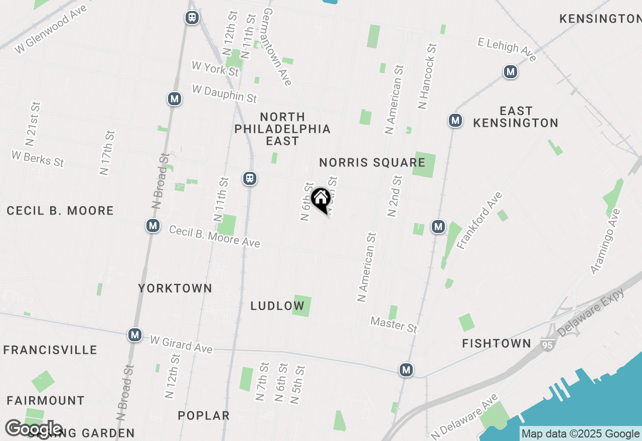 Map of 1822 Germantown Avenue, Philadelphia, PA 19122